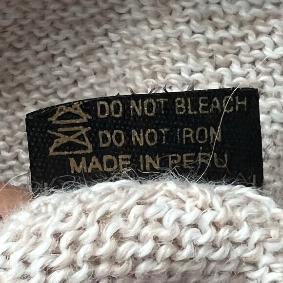 Artesania‎ Edm Peruvian Alpaca Wool Full Zip Hooded Sweater Southwestern Sz M - Picture 11 of 14